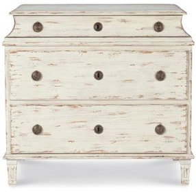 Tara Shaw Swedish Scraped Bone 3 Drawer Alexandre I Nightstand