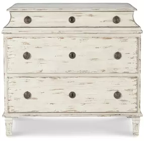 Tara Shaw Swedish Scraped Bone 3 Drawer Alexandre I Nightstand