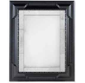 Tara Shaw Noir Rectangular Sainte Martin Wall Mirror