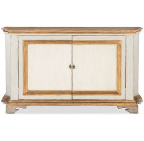 Tara Shaw Italian Painted and Gold 2 Door Vincent Credenza