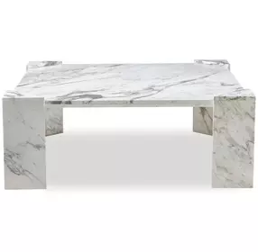 Tara Shaw Cream and Gray Square Sainte Chapelle Cocktail Table