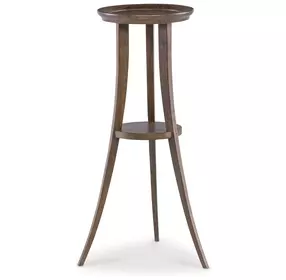 Tara Shaw French Wax Natural Round Petite Salon Accent Table