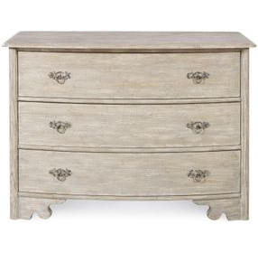 Tara Shaw Swedish Scraped Cream 3 Drawer Elise Chest