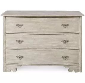 Tara Shaw Swedish Scraped Cream 3 Drawer Elise Chest