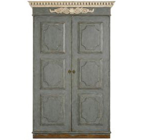 Tara Shaw Aged Slate 2 Door Fountainebleau Wardrobe