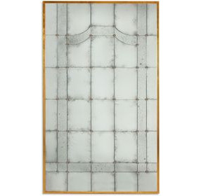 Tara Shaw Brass Rectangular Florence Floor Mirror