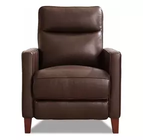 Arden Chestnut Leather Zero Gravity Power Recliner with Power Headrest and USB Charging