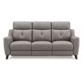 Cordell Slate Leather 86" Zero Gravity Power Reclining Sofa with Power Headrest and USB Charging