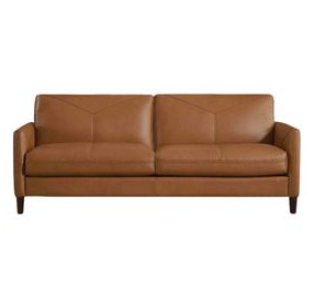 Yorwick Cognac Leather 78" Sofa