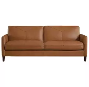 Yorwick Cognac Leather 78" Sofa