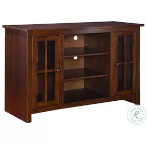Home Accents Espresso Brown Open Entertainment TV Stand