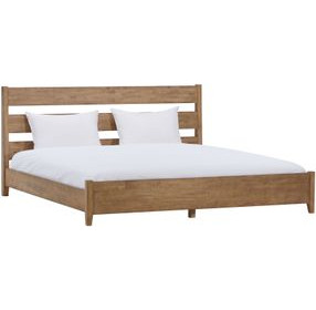 Zest Natural Oak Queen Platform Bed