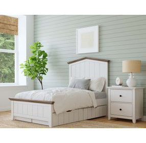 Lodge Cookies and Cream Twin Bed with 2 Set of Drawer