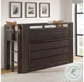 Bello Cocoa Youth Low Loft Bedroom Set