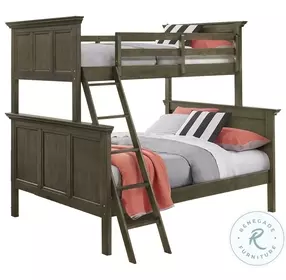 San Mateo Gray Twin Over Full Bunk Bed