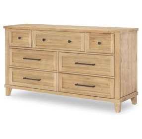 XXXs and OOOs Amber 7 Drawer Dresser with USB Charging