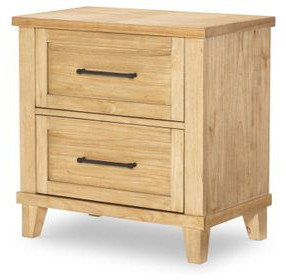 XXXs and OOOs Amber 2 Drawer Nightstand with USB Charging