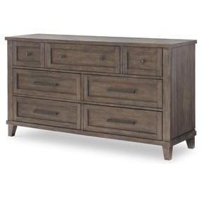 XXXs and OOOs Cocoa 7 Drawer Dresser with USB Charging