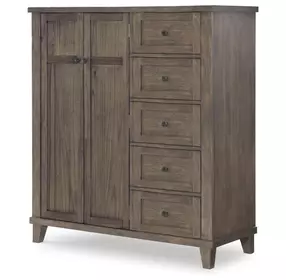 XXXs and OOOs Cocoa 5 Drawer Door Chest