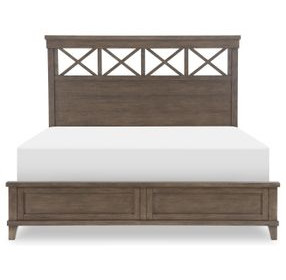 XXXs and OOOs Cocoa Queen Panel Bed