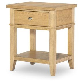 Todays Traditions Natural Hickory 1 Drawer Nightstand with USB Charging