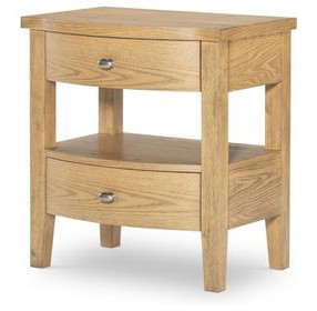 Todays Traditions Natural Hickory 2 Drawer Nightstand with USB Charging