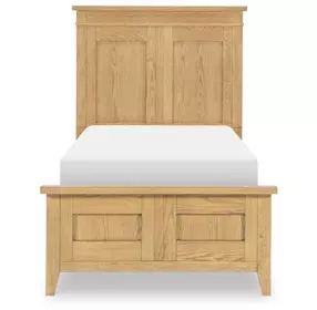 Todays Traditions Natural Hickory Twin Panel Bed