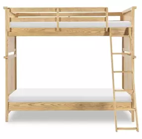 Todays Traditions Natural Hickory Twin Over Twin Bunk Bed