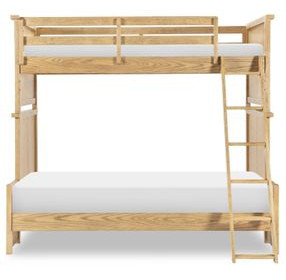 Todays Traditions Natural Hickory Twin Over Full Bunk Bed