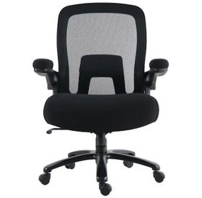 DC 603 BLK Black Upholstered Mesh Desk Chair
