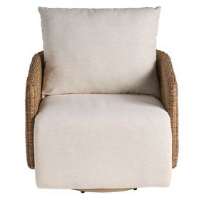 Mateo Nomad Snow Performance Fabric Swivel Chair