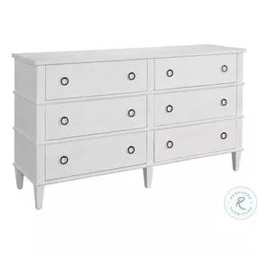Modern Farmhouse Rustic Oak 6 Drawer Dresser