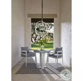 Coastal Living South Beach Chalk Outdoor Patio Table Set