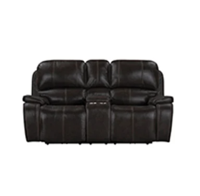Brookings Charcoal 79" Loveseat with Power Recliner and USB Charging
