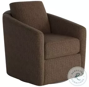 Daisey Berber Walnut Swivel Glider