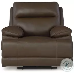 VonRyan Tobacco Power Recliner with Adjustable Headrest