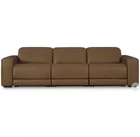 Rally-Up Caramel Power Reclining Sofa
