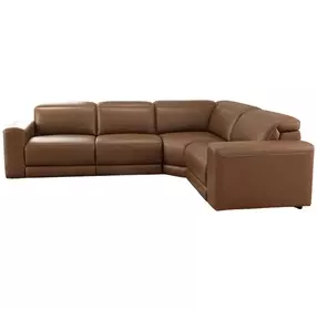 Rally-Up Caramel 4 Piece Power Reclining Sectional