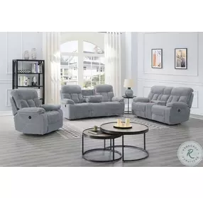Bravo Stone Power Reclining Living Room Set Power Footrest