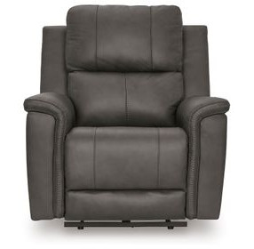 Burnley Anchor Leather Zero Gravity Power Recliner with USB Charging