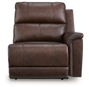 Burnley Espresso Leather RAF Power Recliner with USB Charging