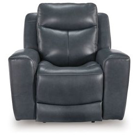 Mighty Moves Admiral Leather Power Recliner with USB Charging