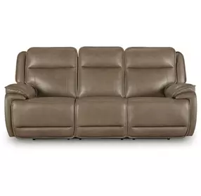 Malcesine Sahara Leather 89" Zero Gravity Power Reclining Sofa with USB Charging