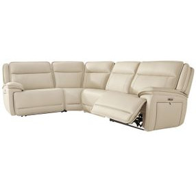 Double Deal Almond 4 Piece Reclining Sectional