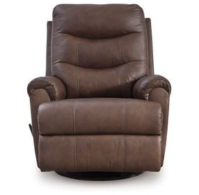 Cedarbrooke Espresso Leather Swivel Glider Recliner