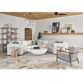 Voyage Abaco White Round Everdin Occasional Table Set