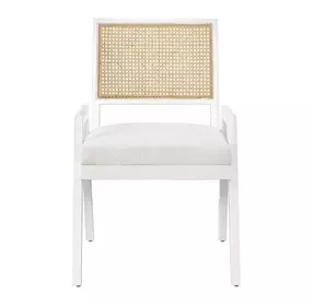 Voyage Ivory Upholstered Sonora Arm Chair Set of 2