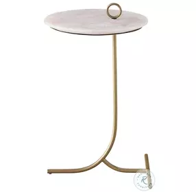 Zen Haven Rose Quartz Accent Table
