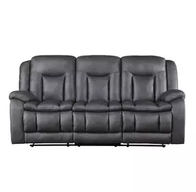 Morello Gray Dual Reclining 88" Sofa