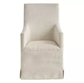 Waverly Beige Upholstered Slipcover Dining Chair
